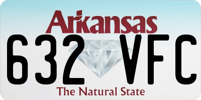 AR license plate 632VFC