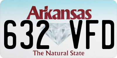 AR license plate 632VFD