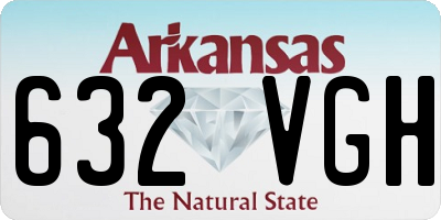 AR license plate 632VGH