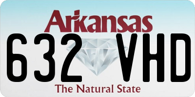 AR license plate 632VHD