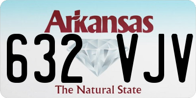 AR license plate 632VJV