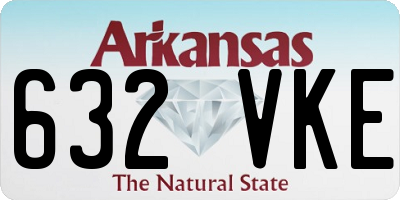 AR license plate 632VKE