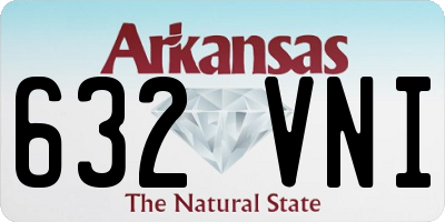 AR license plate 632VNI