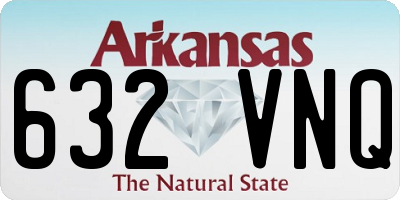 AR license plate 632VNQ