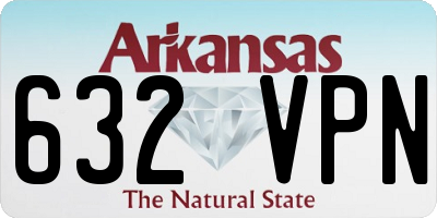 AR license plate 632VPN