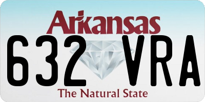 AR license plate 632VRA