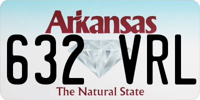AR license plate 632VRL