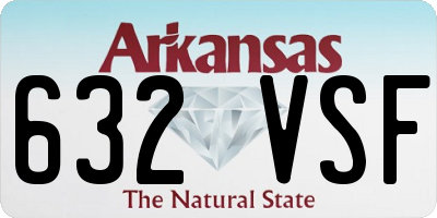 AR license plate 632VSF