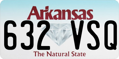 AR license plate 632VSQ