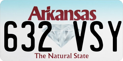 AR license plate 632VSY