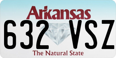 AR license plate 632VSZ