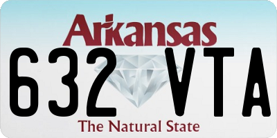 AR license plate 632VTA