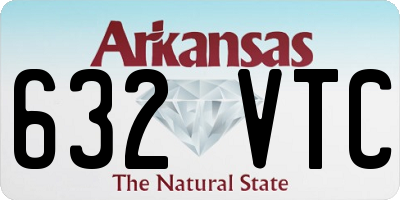 AR license plate 632VTC