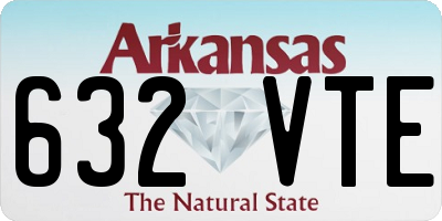AR license plate 632VTE