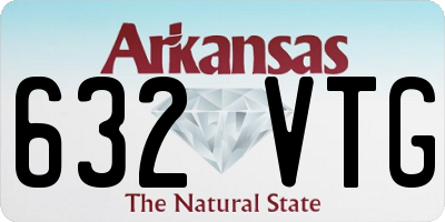 AR license plate 632VTG