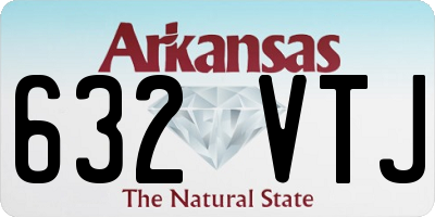 AR license plate 632VTJ