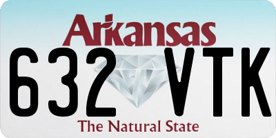 AR license plate 632VTK