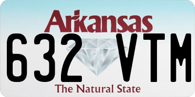 AR license plate 632VTM
