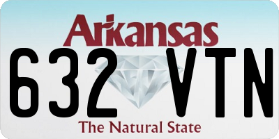 AR license plate 632VTN