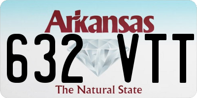 AR license plate 632VTT