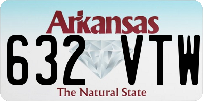 AR license plate 632VTW