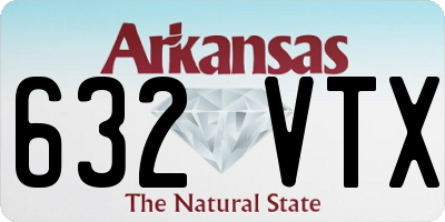 AR license plate 632VTX
