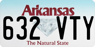 AR license plate 632VTY