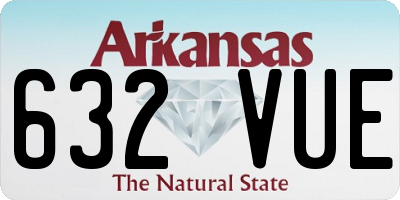 AR license plate 632VUE