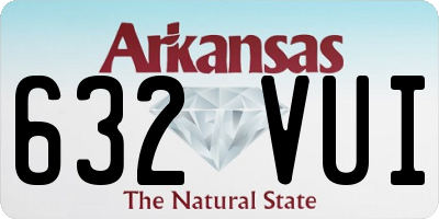 AR license plate 632VUI