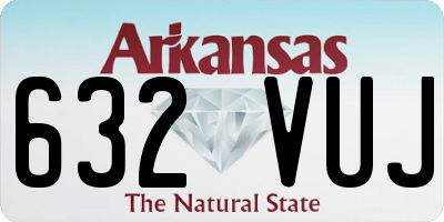 AR license plate 632VUJ