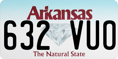 AR license plate 632VUO