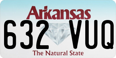 AR license plate 632VUQ