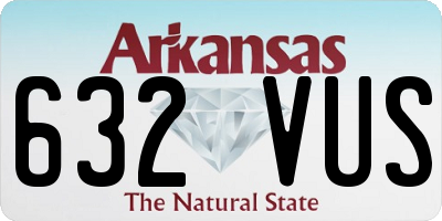 AR license plate 632VUS