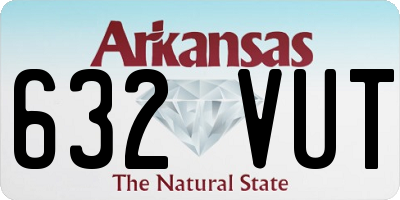 AR license plate 632VUT