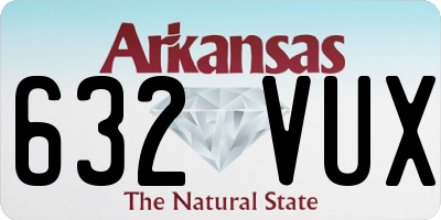 AR license plate 632VUX