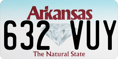 AR license plate 632VUY