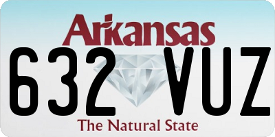 AR license plate 632VUZ