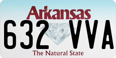 AR license plate 632VVA