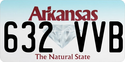 AR license plate 632VVB