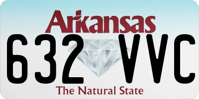 AR license plate 632VVC