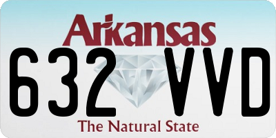 AR license plate 632VVD