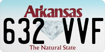 AR license plate 632VVF