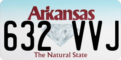 AR license plate 632VVJ