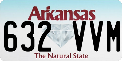 AR license plate 632VVM