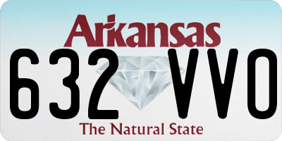 AR license plate 632VVO