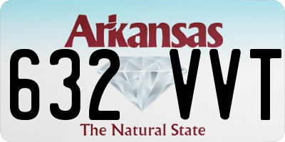 AR license plate 632VVT