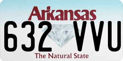 AR license plate 632VVU