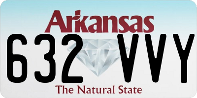 AR license plate 632VVY