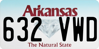 AR license plate 632VWD