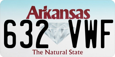 AR license plate 632VWF
